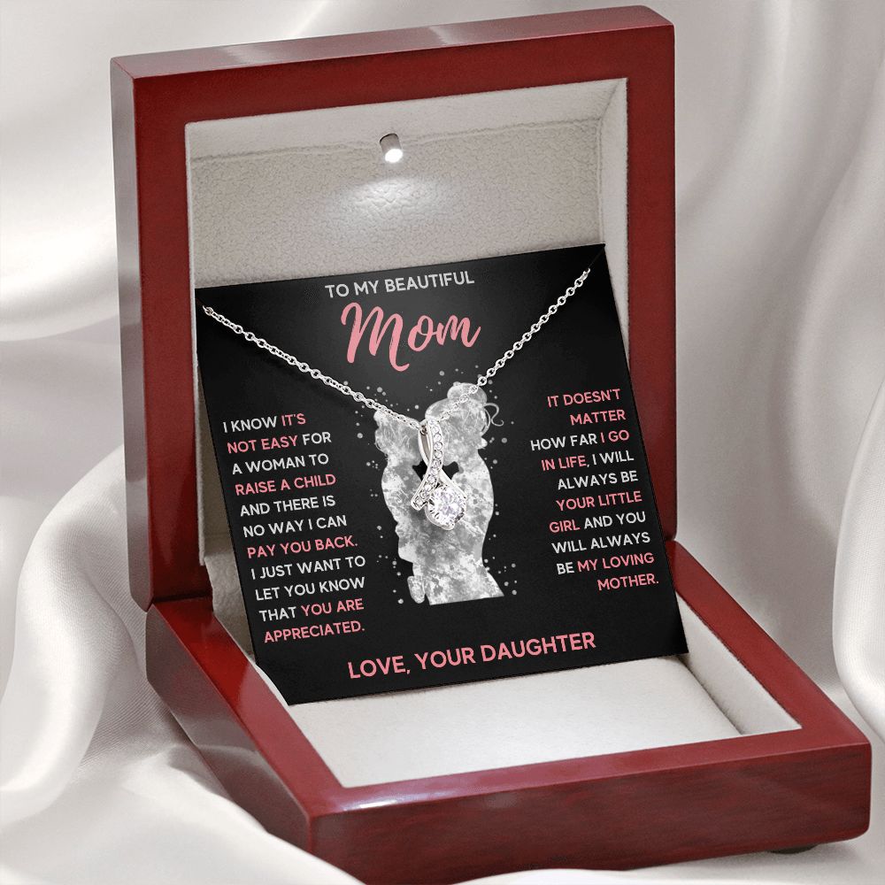 mom necklace birthday gifts for mom mama necklaces for women mother and daughter gifts mom christmas gifts from daughter - ON CLOUD NINE GIFTS