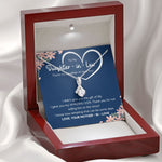 to my daughter in law necklace daughter in law gifts for wedding day gifts for daughter in law from mother in law necklace present - ON CLOUD NINE GIFTS