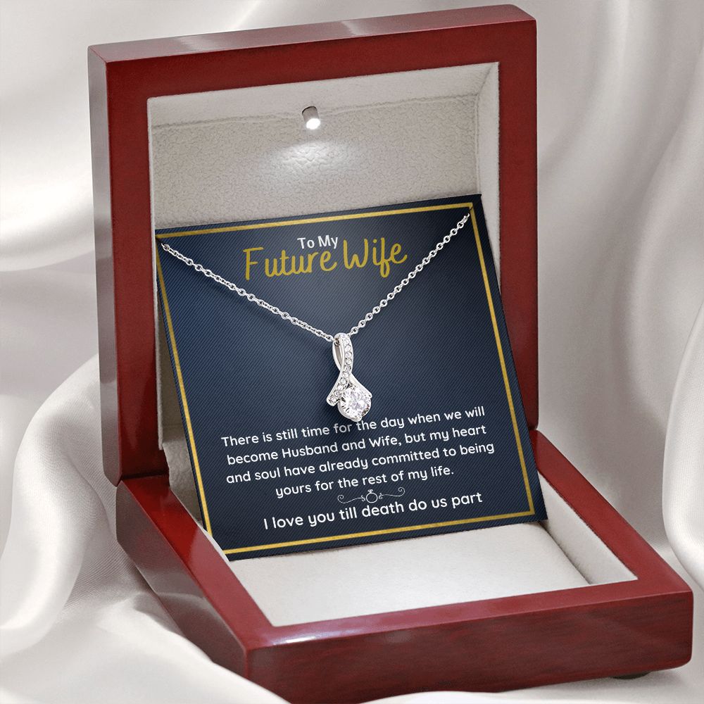promise necklace for her fiance gifts for her necklaces for couples love necklace soulmate jewelry future wife necklace womens jewelry - ON CLOUD NINE GIFTS