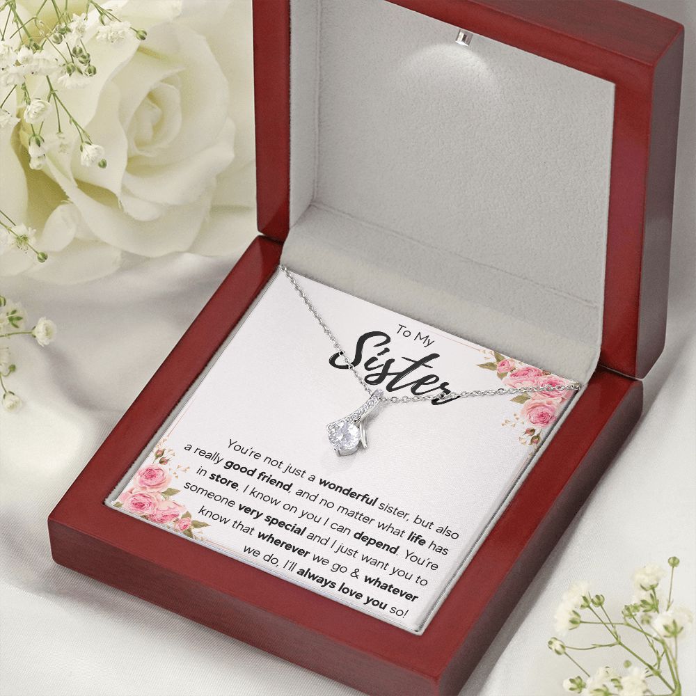 best sister gifts from sister birthday gifts for women christmas gift for sister jewelry sister necklaces sister wedding gift - ON CLOUD NINE GIFTS