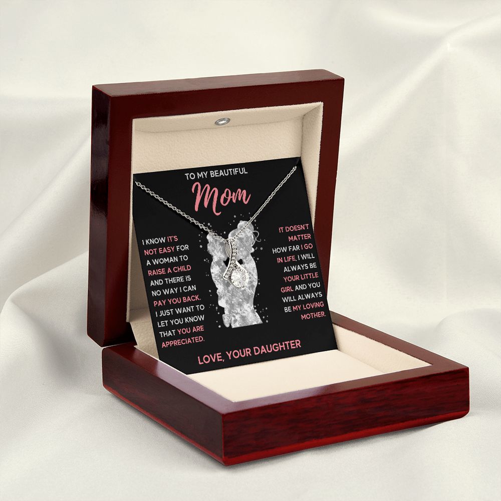 mom necklace birthday gifts for mom mama necklaces for women mother and daughter gifts mom christmas gifts from daughter - ON CLOUD NINE GIFTS