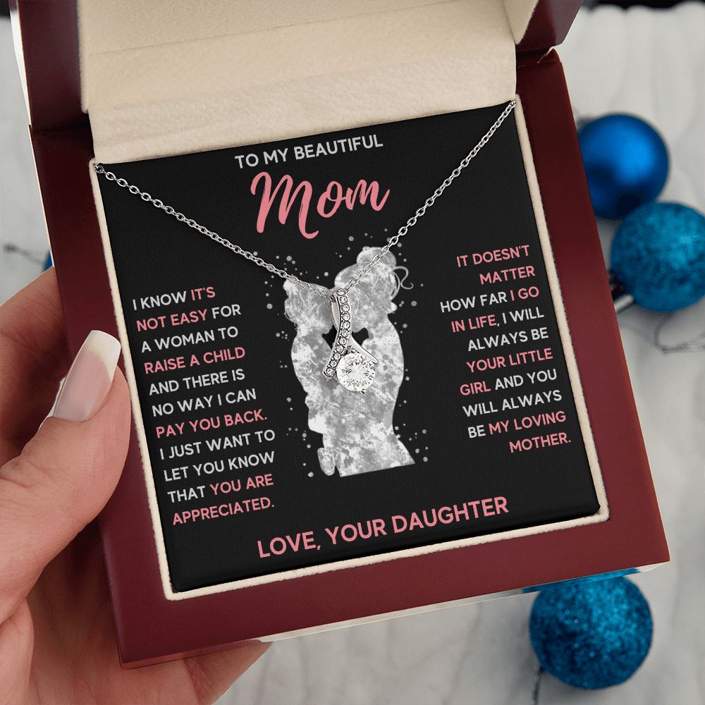mom necklace birthday gifts for mom mama necklaces for women mother and daughter gifts mom christmas gifts from daughter - ON CLOUD NINE GIFTS