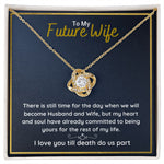 fiance gifts for her couples necklace to my future wife fiance couples necklace stainless steel couple gifts for girlfriend - ON CLOUD NINE GIFTS