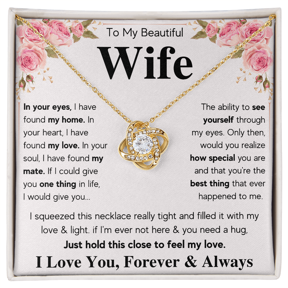 TO MY WIFE NECKLACE GIFT SET - ON CLOUD NINE GIFTS