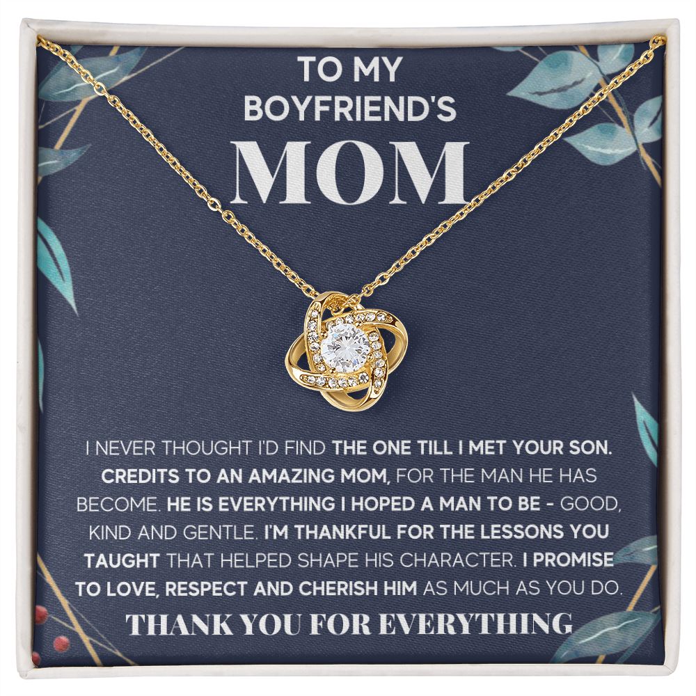 To My Boyfriends Mom From Girlfriend Necklace Mothers Day gifts To My Future Mother In law Ideas - ON CLOUD NINE GIFTS