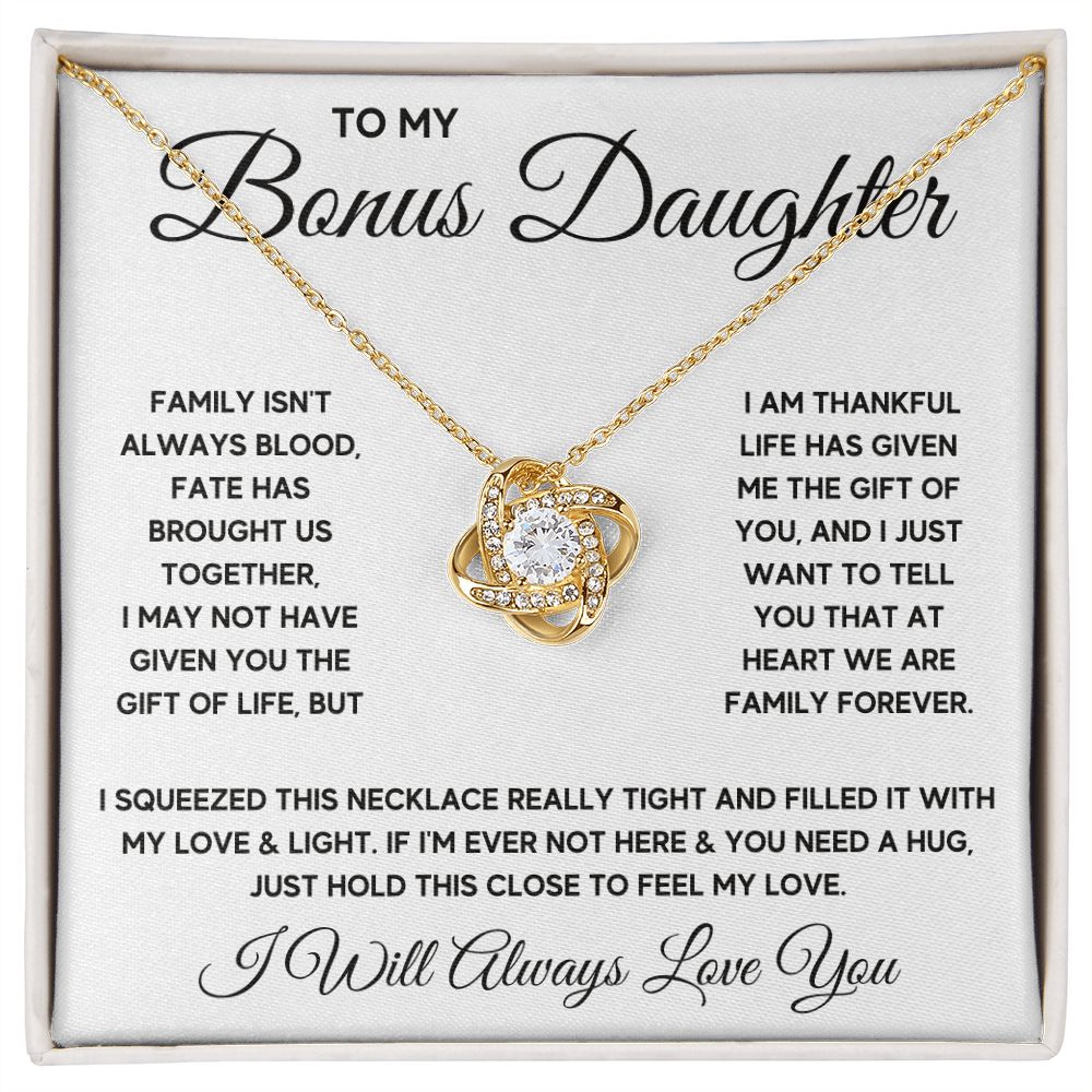 Bonus Daughter Gifts From Stepdad Stepmom Like A Daughter To Me Jewelry daughter in law necklace gift for daughter in law - ON CLOUD NINE GIFTS
