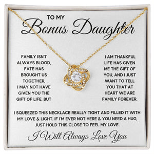 Bonus Daughter Gifts From Stepdad Stepmom Like A Daughter To Me Jewelry daughter in law necklace gift for daughter in law - ON CLOUD NINE GIFTS