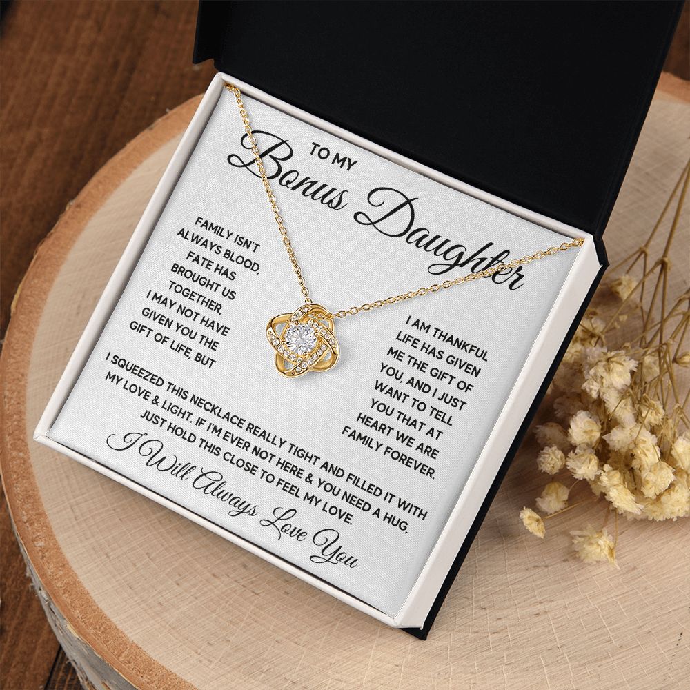 Bonus Daughter Gifts From Stepdad Stepmom Like A Daughter To Me Jewelry daughter in law necklace gift for daughter in law - ON CLOUD NINE GIFTS