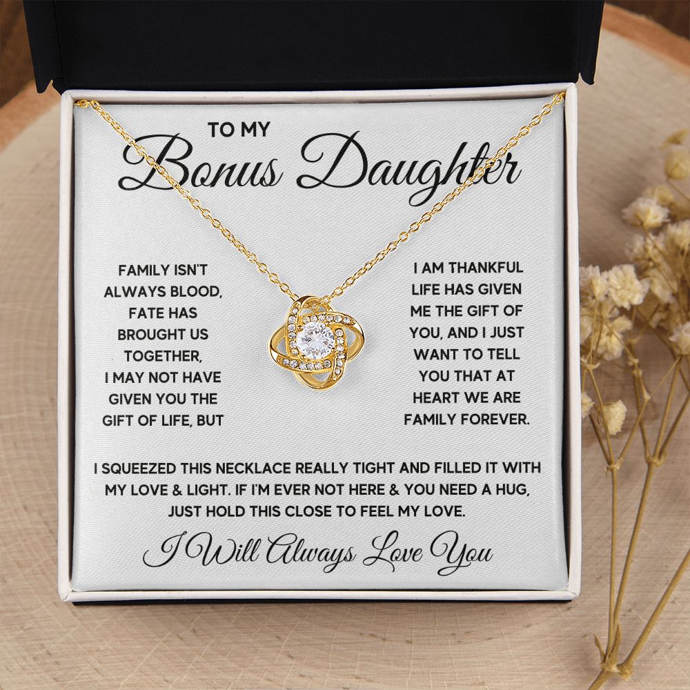 Bonus Daughter Gifts From Stepdad Stepmom Like A Daughter To Me Jewelry daughter in law necklace gift for daughter in law - ON CLOUD NINE GIFTS
