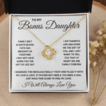 Bonus Daughter Gifts From Stepdad Stepmom Like A Daughter To Me Jewelry daughter in law necklace gift for daughter in law - ON CLOUD NINE GIFTS