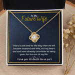 fiance gifts for her couples necklace to my future wife fiance couples necklace stainless steel couple gifts for girlfriend - ON CLOUD NINE GIFTS
