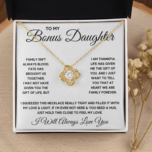 Bonus Daughter Gifts From Stepdad Stepmom Like A Daughter To Me Jewelry daughter in law necklace gift for daughter in law - ON CLOUD NINE GIFTS