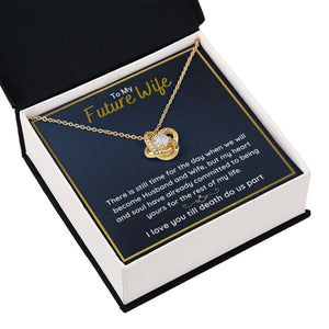 fiance gifts for her couples necklace to my future wife fiance couples necklace stainless steel couple gifts for girlfriend - ON CLOUD NINE GIFTS