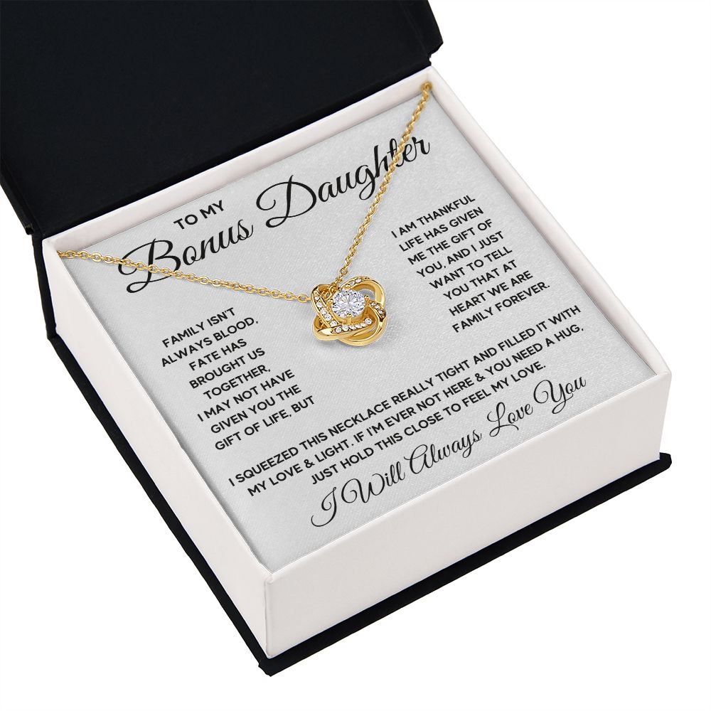 Bonus Daughter Gifts From Stepdad Stepmom Like A Daughter To Me Jewelry daughter in law necklace gift for daughter in law - ON CLOUD NINE GIFTS