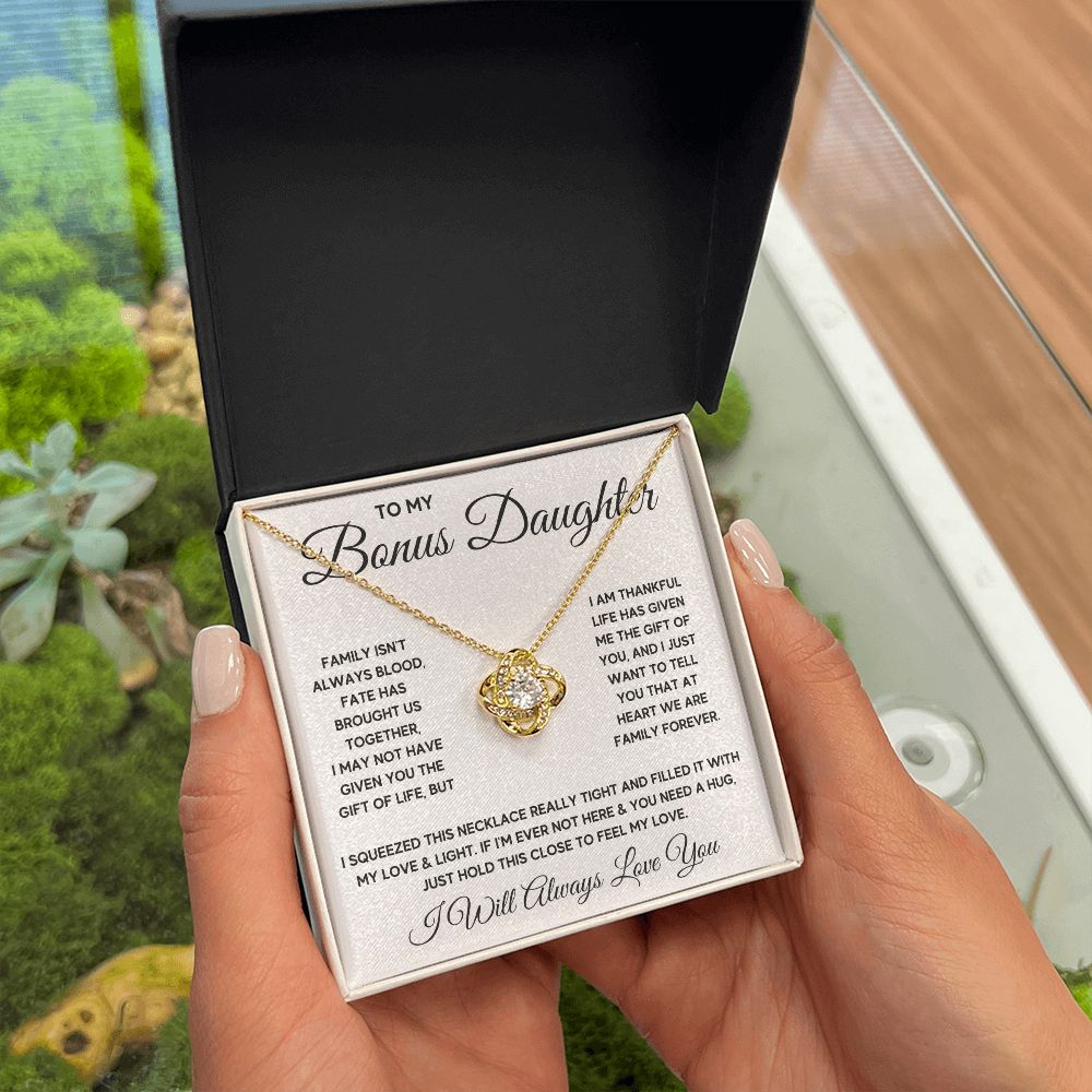 Bonus Daughter Gifts From Stepdad Stepmom Like A Daughter To Me Jewelry daughter in law necklace gift for daughter in law - ON CLOUD NINE GIFTS
