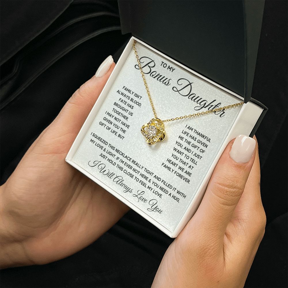 Bonus Daughter Gifts From Stepdad Stepmom Like A Daughter To Me Jewelry daughter in law necklace gift for daughter in law - ON CLOUD NINE GIFTS