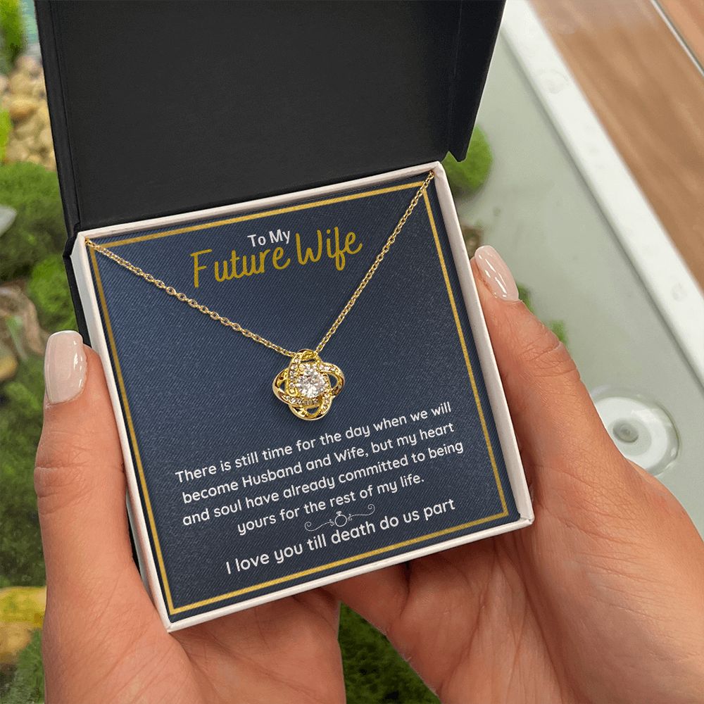 fiance gifts for her couples necklace to my future wife fiance couples necklace stainless steel couple gifts for girlfriend - ON CLOUD NINE GIFTS