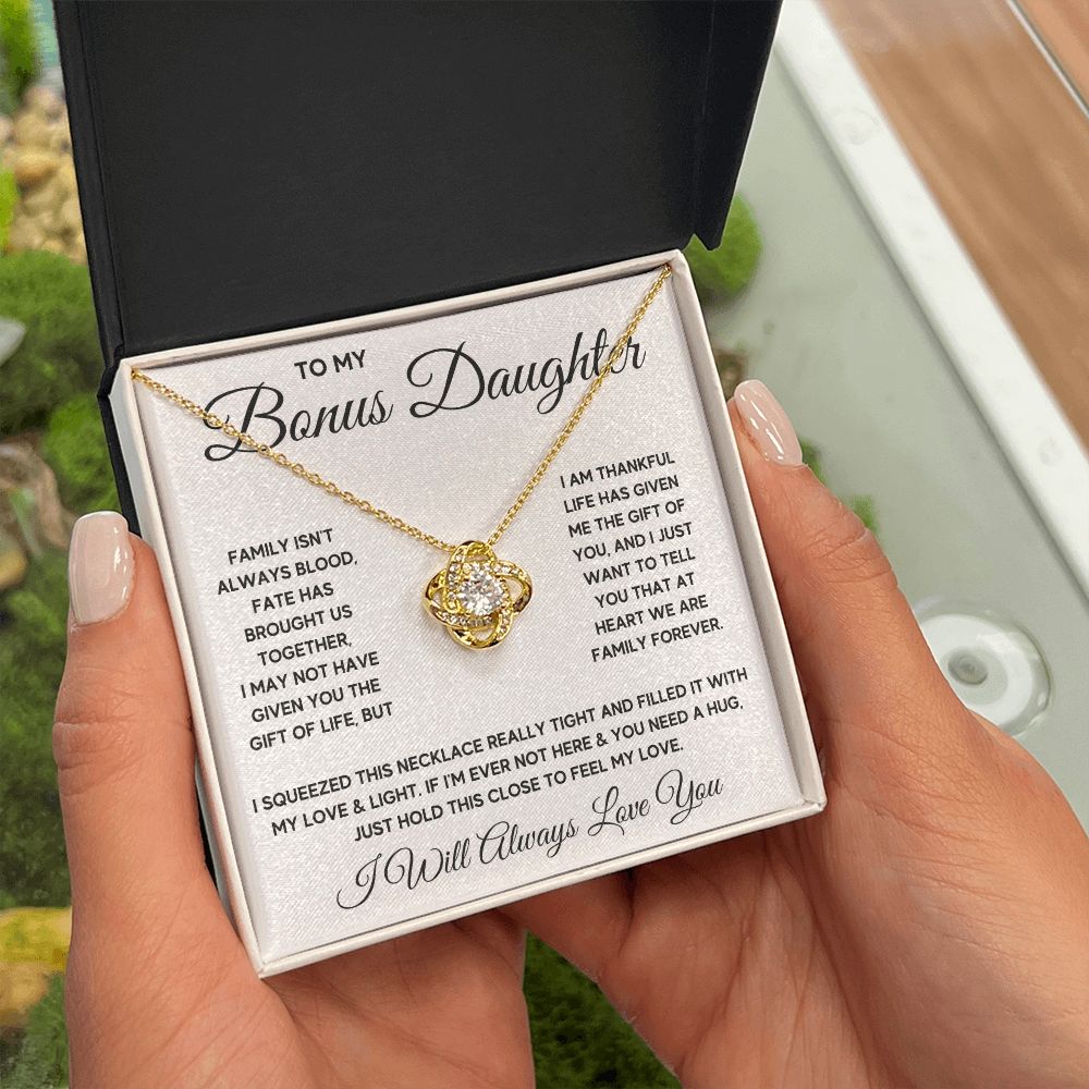 Bonus Daughter Gifts From Stepdad Stepmom Like A Daughter To Me Jewelry daughter in law necklace gift for daughter in law - ON CLOUD NINE GIFTS