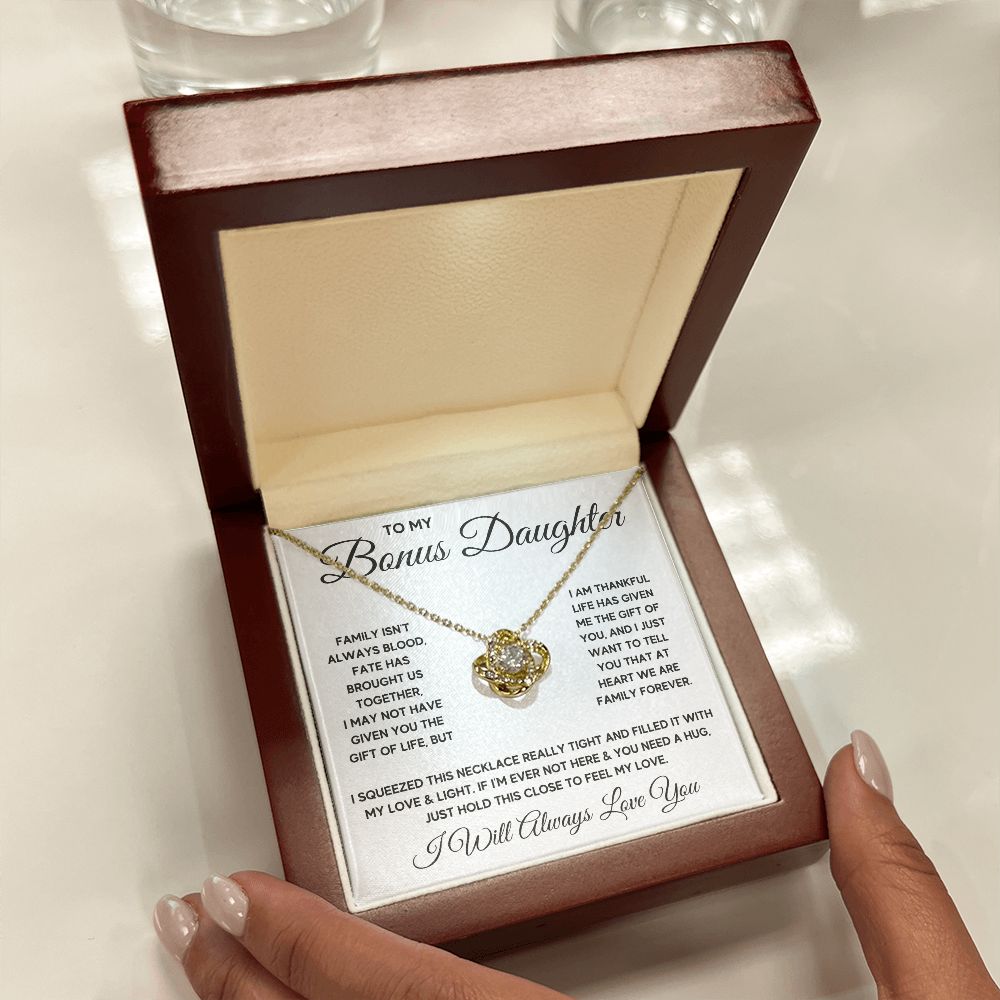 Bonus Daughter Gifts From Stepdad Stepmom Like A Daughter To Me Jewelry daughter in law necklace gift for daughter in law - ON CLOUD NINE GIFTS
