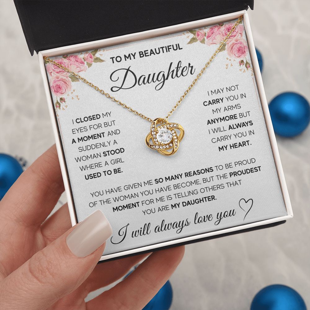 [LIMITED STOCK] NECKLACE FOR DAUGHTER - PROUDEST MOMENT - ON CLOUD NINE GIFTS