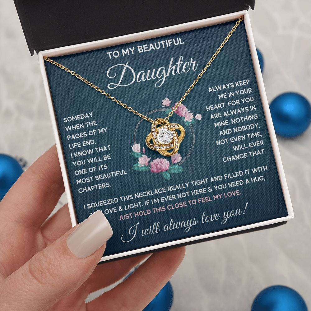 [ALMOST SOLD OUT] DAUGHTER NECKLACE - FEEL MY LOVE - ON CLOUD NINE GIFTS
