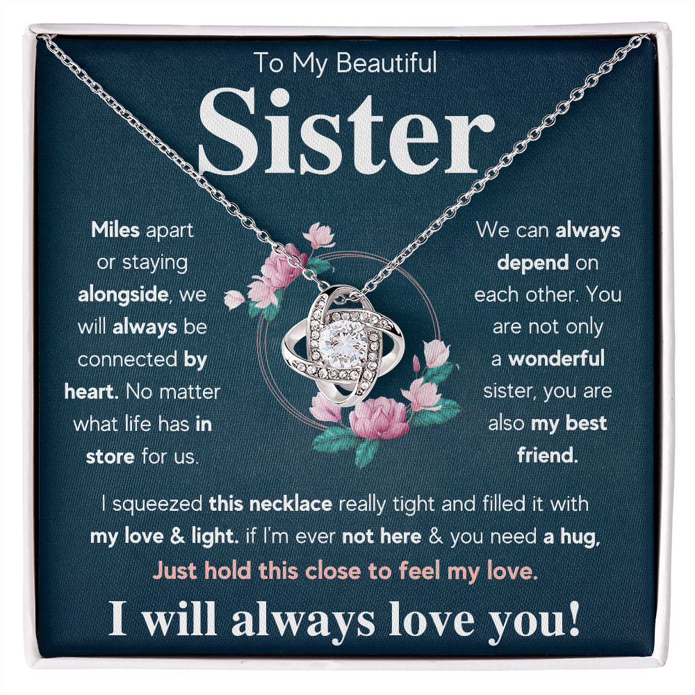 sister birthday gifts from sister for women, big sister and little sister jewerly, best sister necklaces gifts from brother - ON CLOUD NINE GIFTS