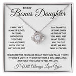 Bonus Daughter Gifts From Stepdad Stepmom Like A Daughter To Me Jewelry daughter in law necklace gift for daughter in law - ON CLOUD NINE GIFTS
