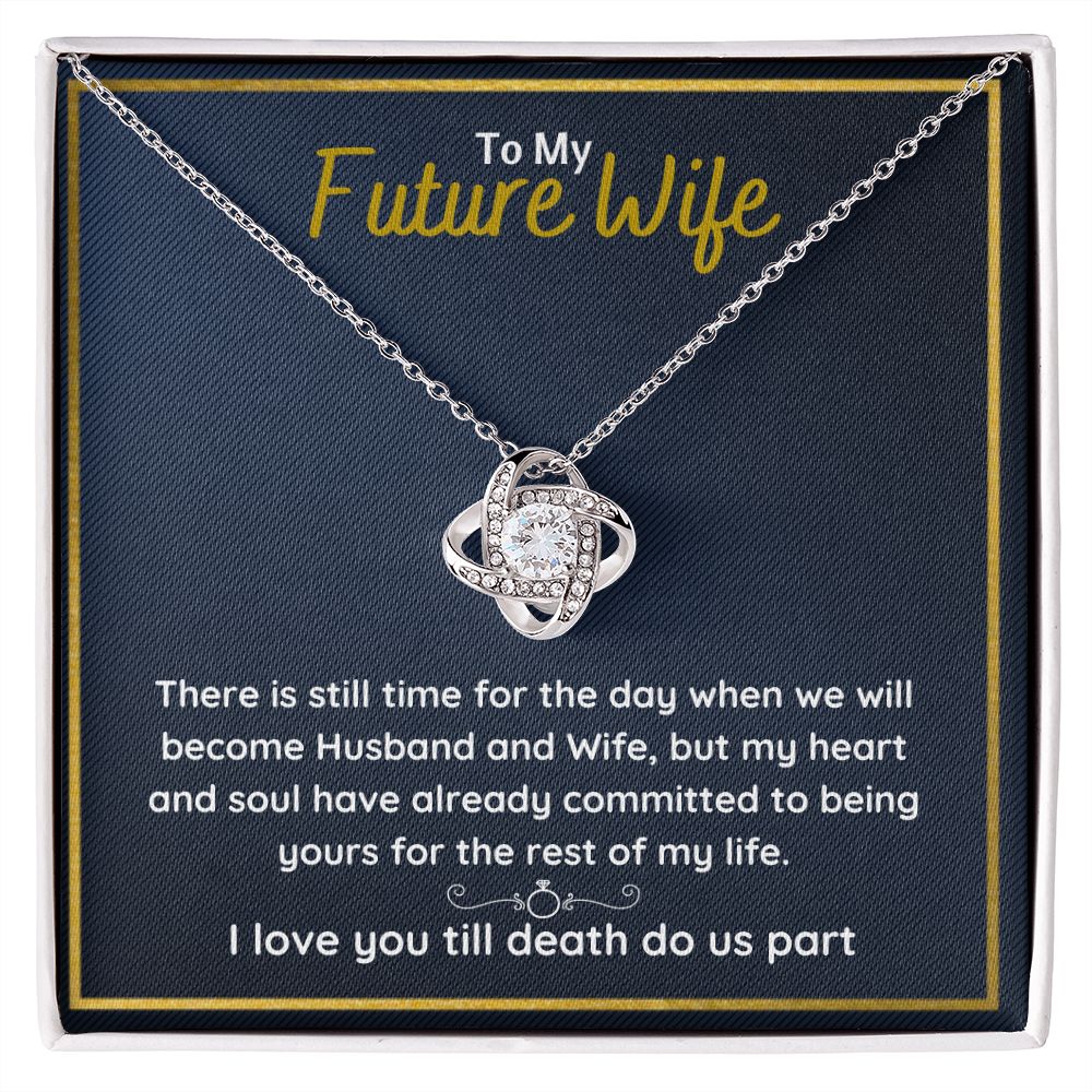fiance gifts for her couples necklace to my future wife fiance couples necklace stainless steel couple gifts for girlfriend - ON CLOUD NINE GIFTS