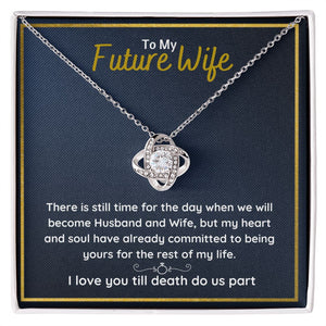 fiance gifts for her couples necklace to my future wife fiance couples necklace stainless steel couple gifts for girlfriend - ON CLOUD NINE GIFTS