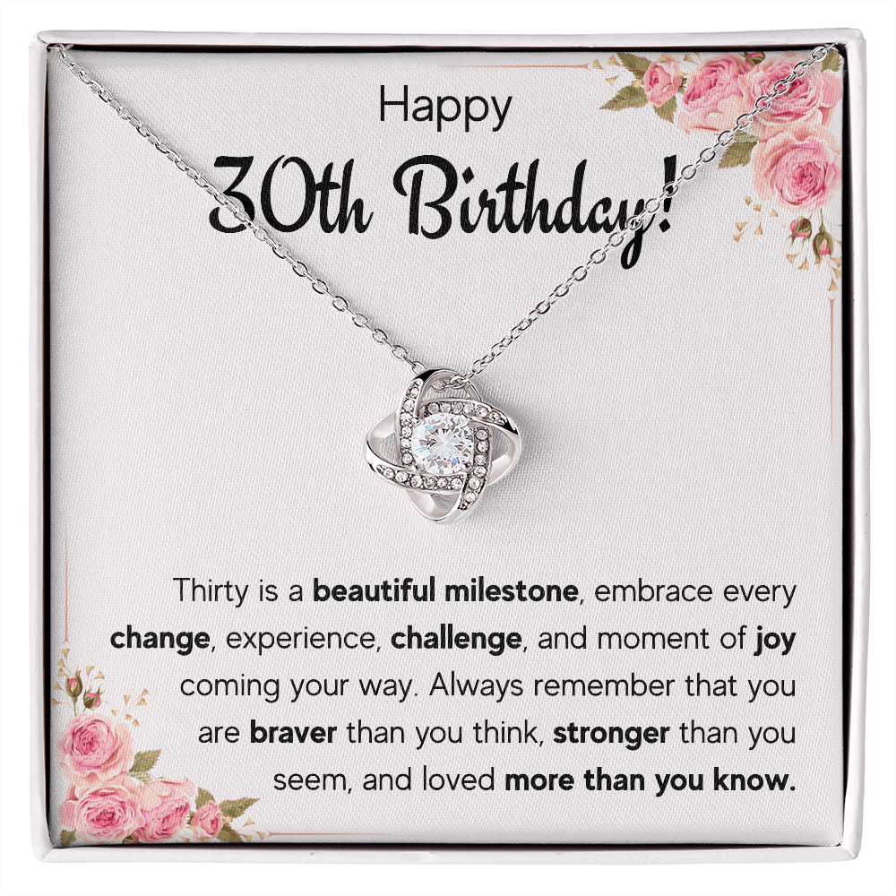 30th birthday gifts for her, dirty 30 year old birthday gifts for women, happy 30th bday jewelry necklace presents for 30 year old woman - ON CLOUD NINE GIFTS