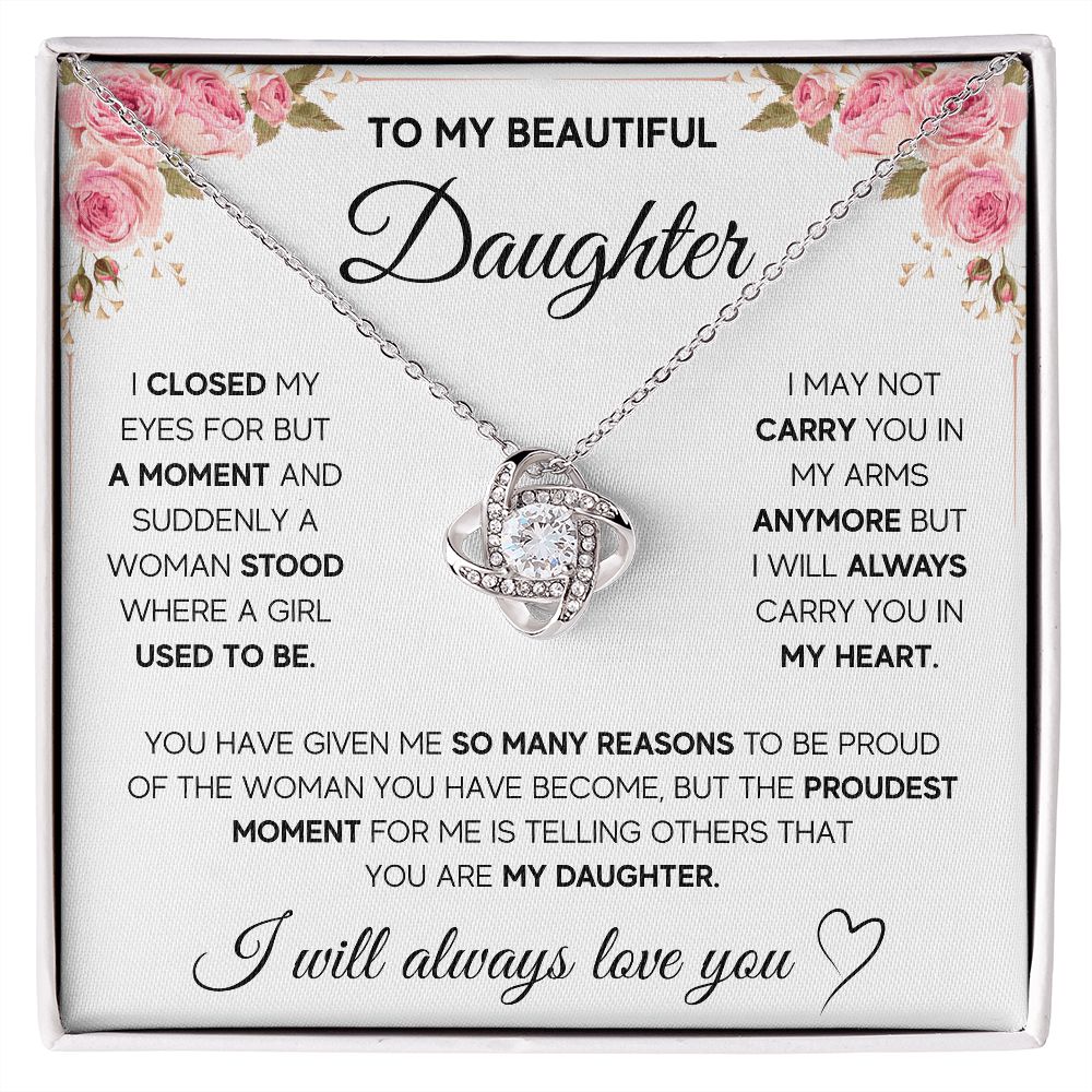 [LIMITED STOCK] NECKLACE FOR DAUGHTER - PROUDEST MOMENT - ON CLOUD NINE GIFTS