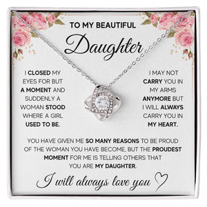 [LIMITED STOCK] NECKLACE FOR DAUGHTER - PROUDEST MOMENT - ON CLOUD NINE GIFTS