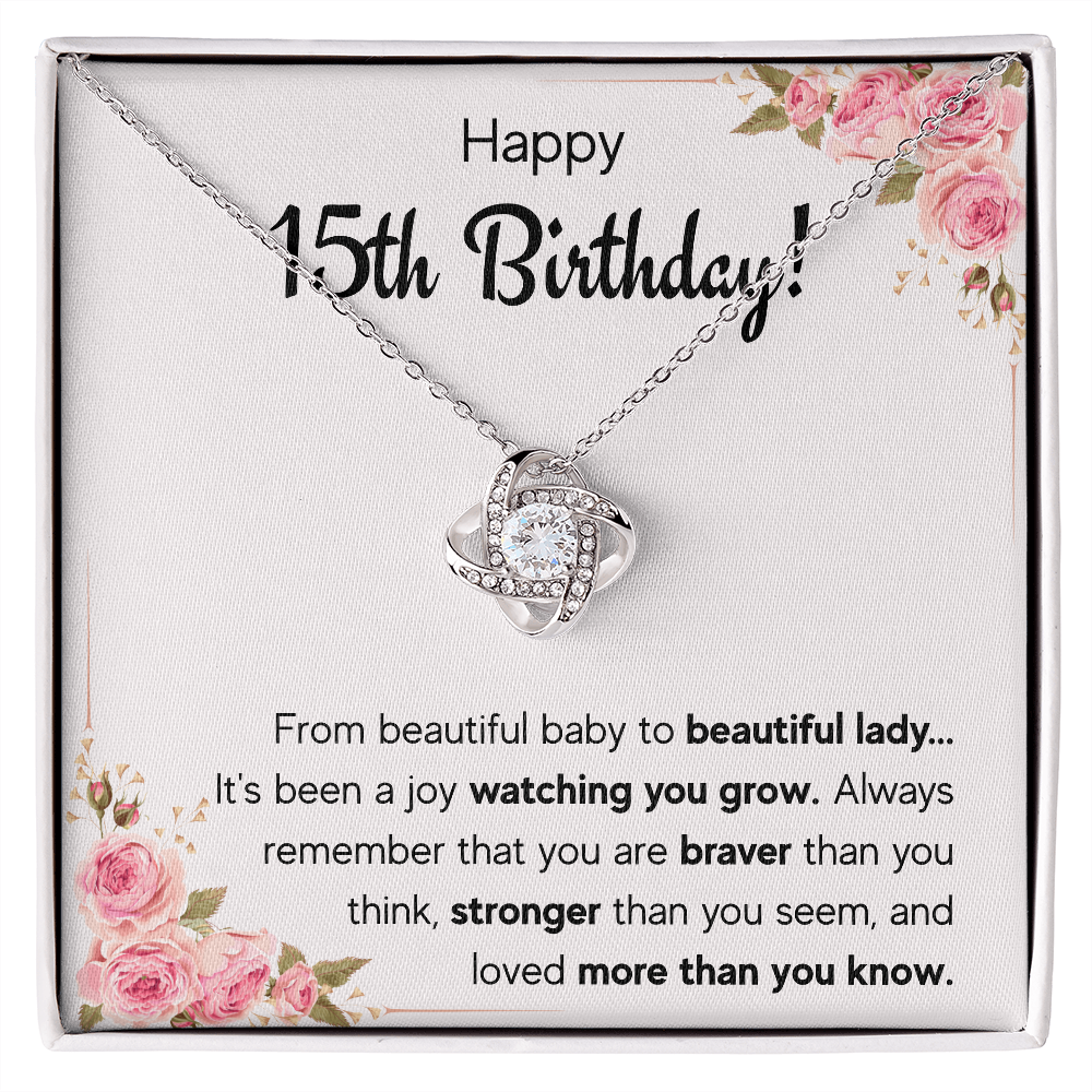 quinceanera gifts, card,15 year old girl gifts for teen girls for 15th birthday gifts, sweet 15 necklace, quinceanera jewelry, fifteen bday - ON CLOUD NINE GIFTS