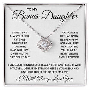 Bonus Daughter Gifts From Stepdad Stepmom Like A Daughter To Me Jewelry daughter in law necklace gift for daughter in law - ON CLOUD NINE GIFTS