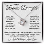 Bonus Daughter Gifts From Stepdad Stepmom Like A Daughter To Me Jewelry daughter in law necklace gift for daughter in law - ON CLOUD NINE GIFTS