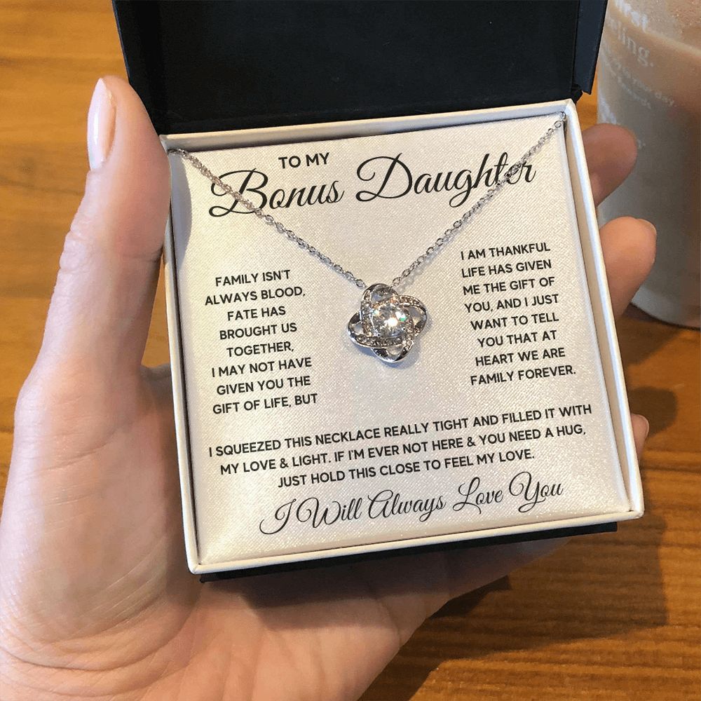 Bonus Daughter Gifts From Stepdad Stepmom Like A Daughter To Me Jewelry daughter in law necklace gift for daughter in law - ON CLOUD NINE GIFTS