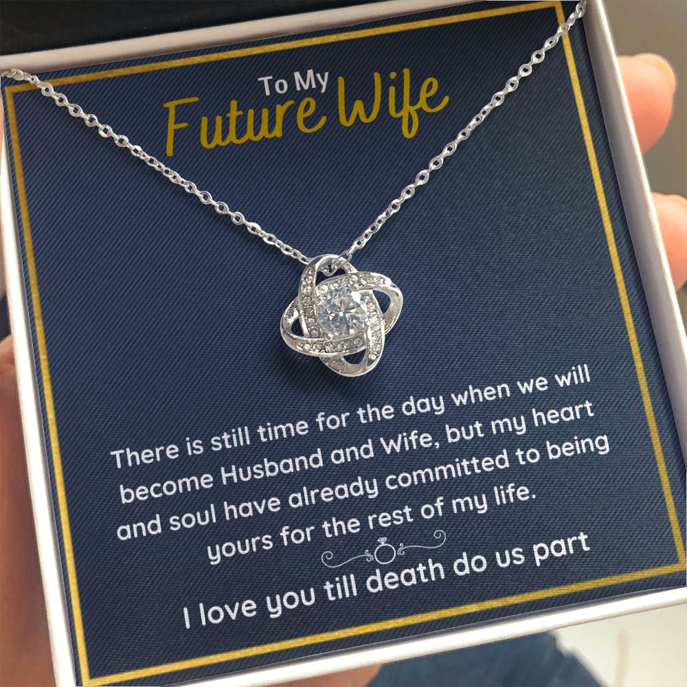 fiance gifts for her couples necklace to my future wife fiance couples necklace stainless steel couple gifts for girlfriend - ON CLOUD NINE GIFTS
