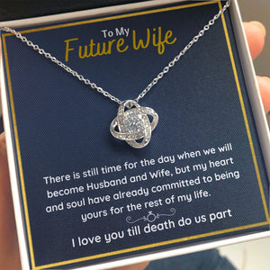 fiance gifts for her couples necklace to my future wife fiance couples necklace stainless steel couple gifts for girlfriend - ON CLOUD NINE GIFTS