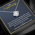 fiance gifts for her couples necklace to my future wife fiance couples necklace stainless steel couple gifts for girlfriend - ON CLOUD NINE GIFTS