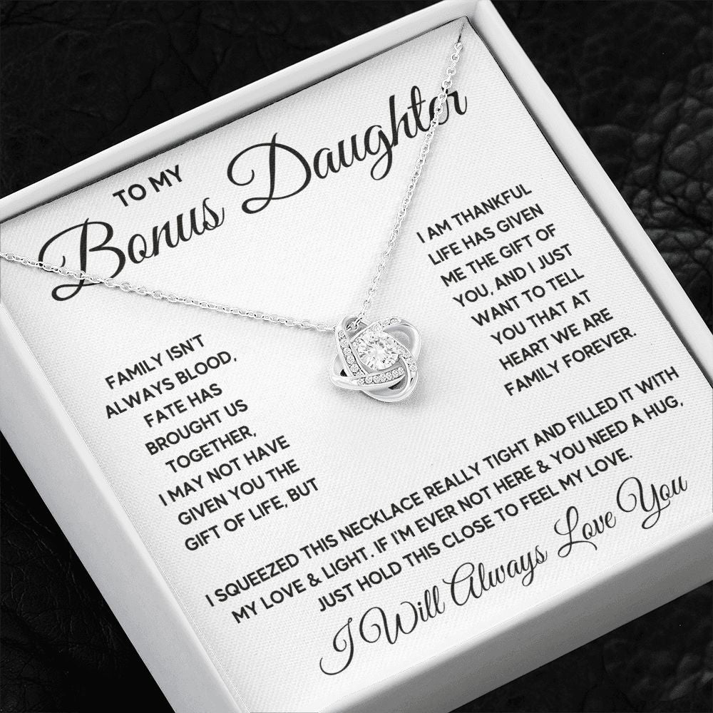 Bonus Daughter Gifts From Stepdad Stepmom Like A Daughter To Me Jewelry daughter in law necklace gift for daughter in law - ON CLOUD NINE GIFTS