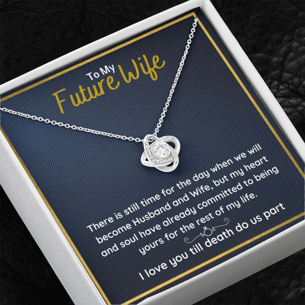 fiance gifts for her couples necklace to my future wife fiance couples necklace stainless steel couple gifts for girlfriend - ON CLOUD NINE GIFTS