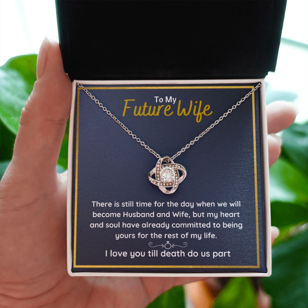 fiance gifts for her couples necklace to my future wife fiance couples necklace stainless steel couple gifts for girlfriend - ON CLOUD NINE GIFTS