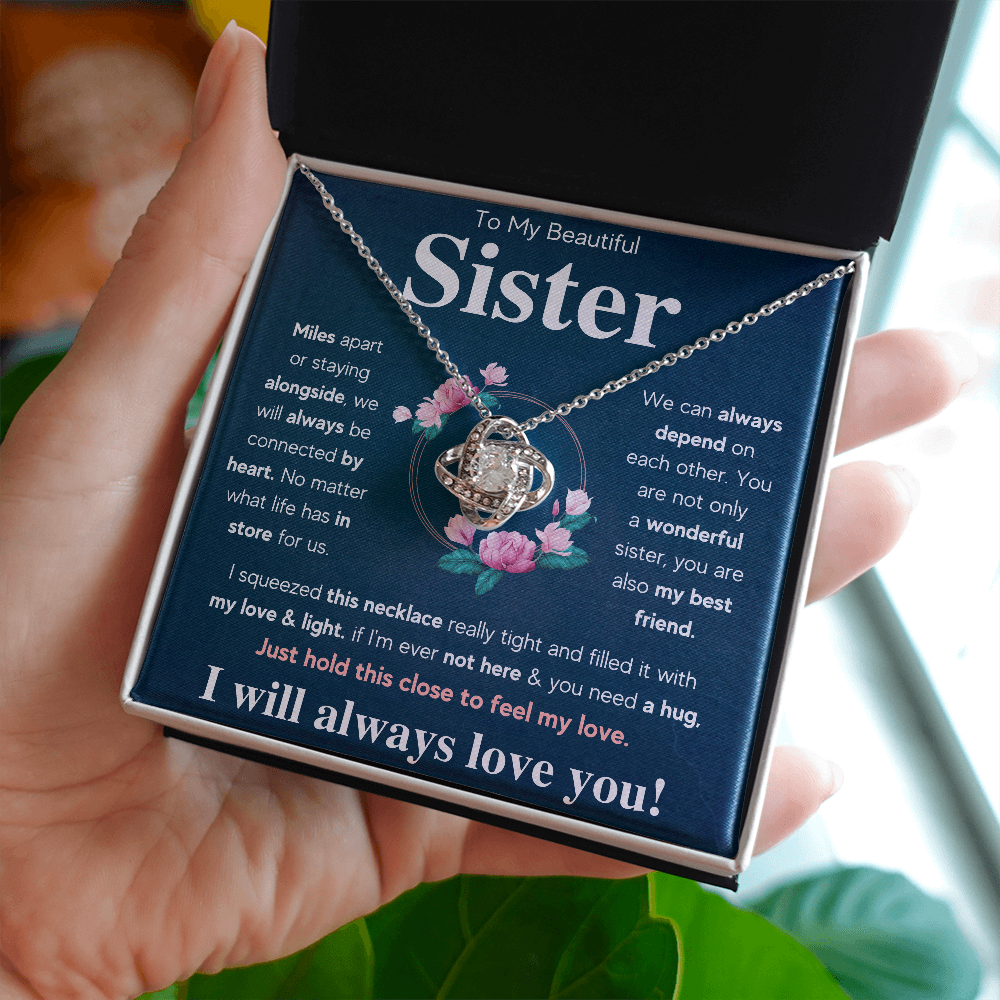 sister birthday gifts from sister for women, big sister and little sister jewerly, best sister necklaces gifts from brother - ON CLOUD NINE GIFTS