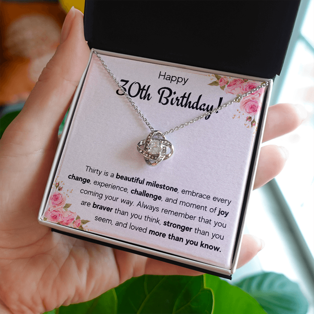 30th birthday gifts for her, dirty 30 year old birthday gifts for women, happy 30th bday jewelry necklace presents for 30 year old woman - ON CLOUD NINE GIFTS