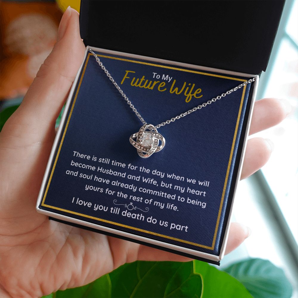 fiance gifts for her couples necklace to my future wife fiance couples necklace stainless steel couple gifts for girlfriend - ON CLOUD NINE GIFTS