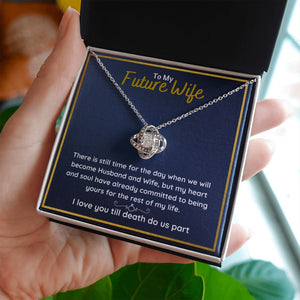 fiance gifts for her couples necklace to my future wife fiance couples necklace stainless steel couple gifts for girlfriend - ON CLOUD NINE GIFTS
