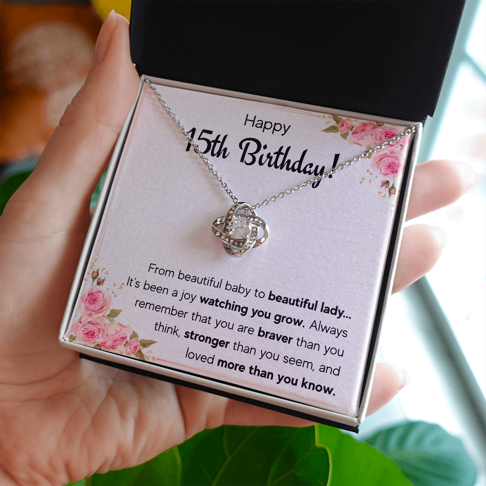 quinceanera gifts, card,15 year old girl gifts for teen girls for 15th birthday gifts, sweet 15 necklace, quinceanera jewelry, fifteen bday - ON CLOUD NINE GIFTS