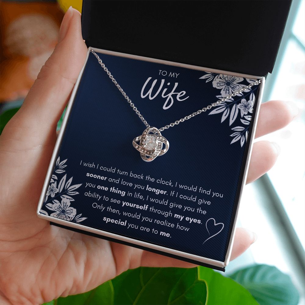 Personalized To My Wife Necklace For Women I Love You Wife From Husband  Birthday Anniversary Wedding Valentines Day Pendant Customized Gift Box  Message Card - Teecentury.com