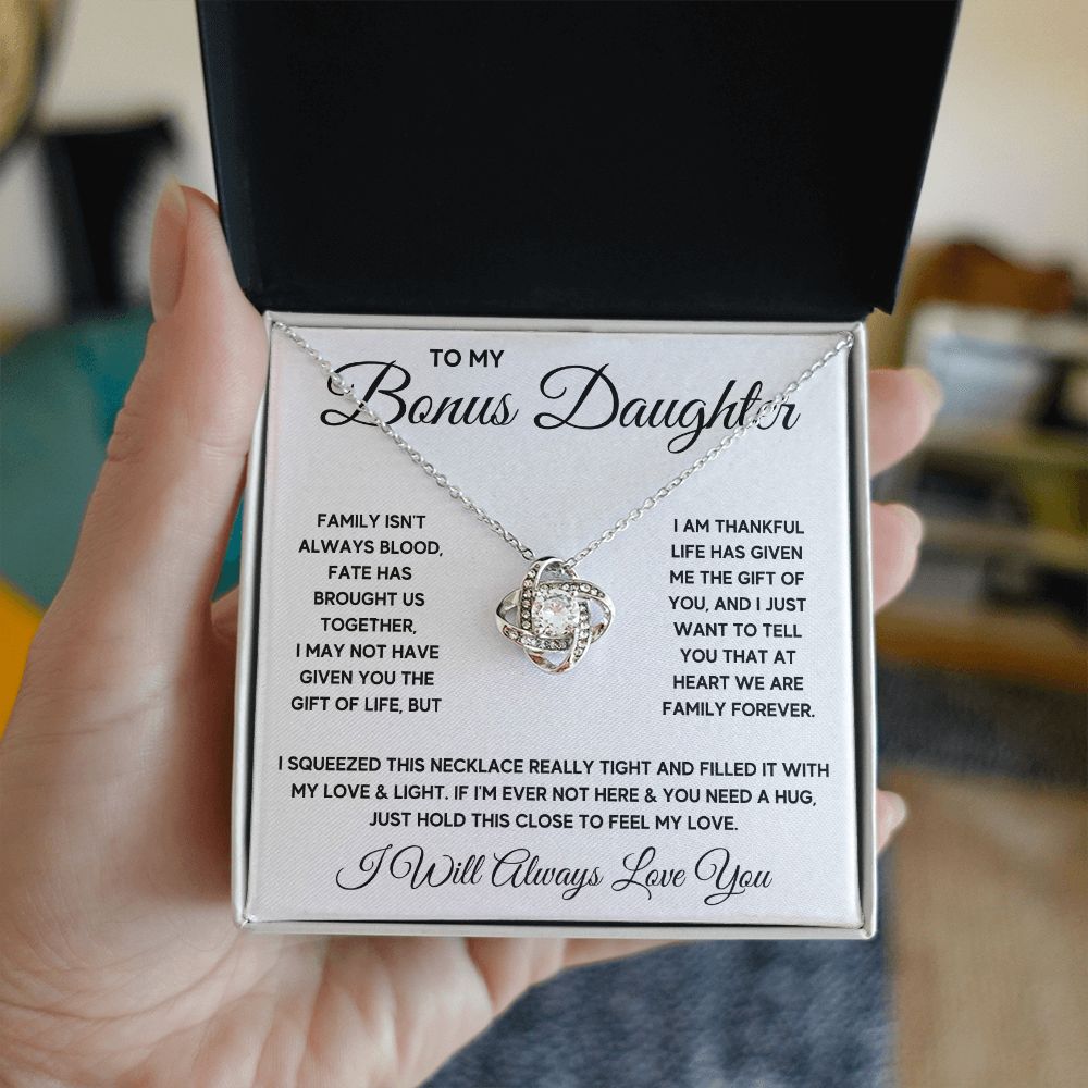 Bonus Daughter Gifts From Stepdad Stepmom Like A Daughter To Me Jewelry daughter in law necklace gift for daughter in law - ON CLOUD NINE GIFTS