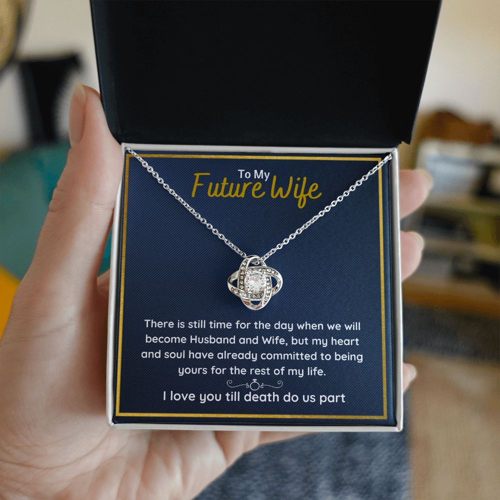 fiance gifts for her couples necklace to my future wife fiance couples necklace stainless steel couple gifts for girlfriend - ON CLOUD NINE GIFTS